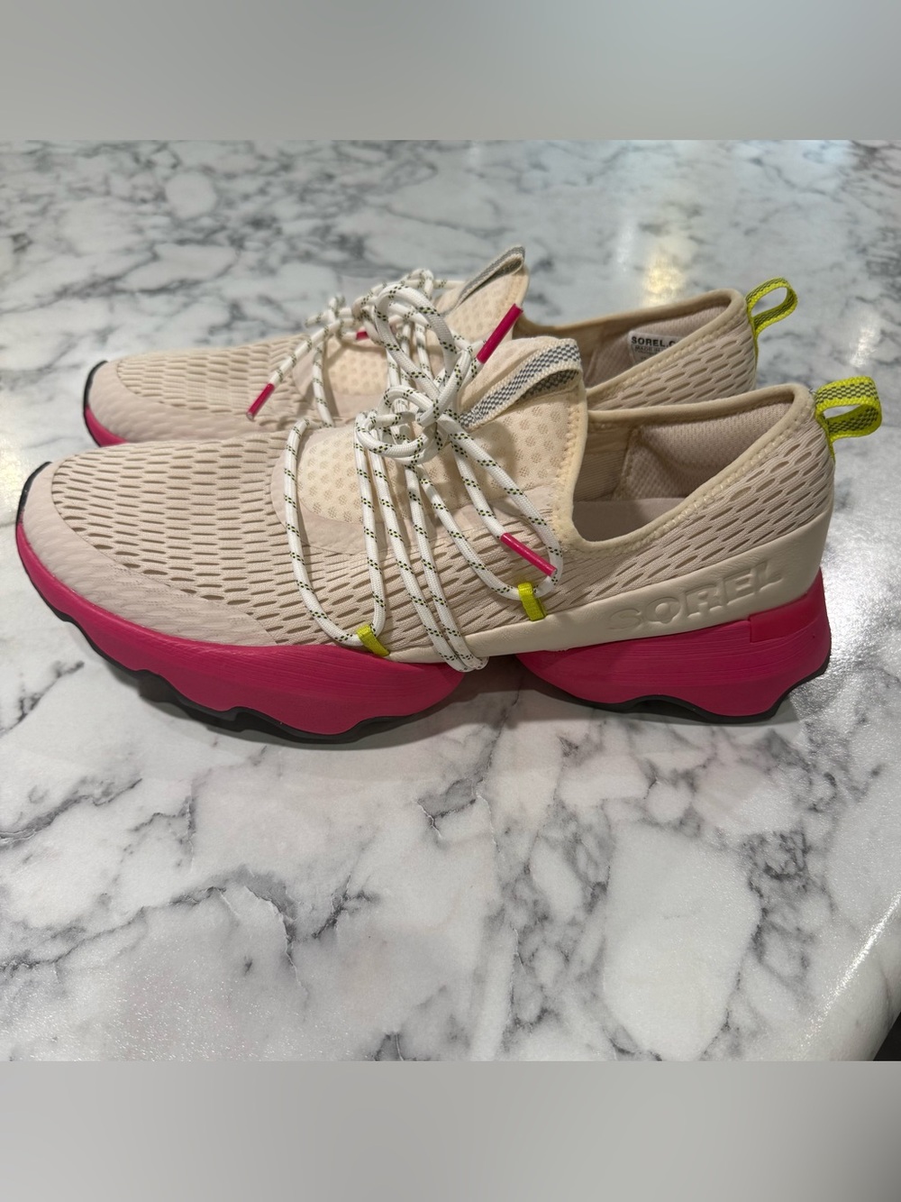 SOREL Kinetic Impact Sneakers Cactus Pink/Natural Women's Size 10.5